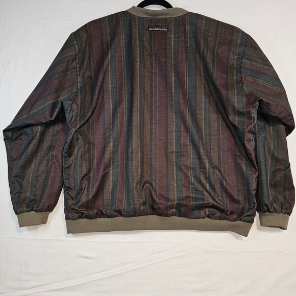Vintage Forresters Outerwear Men XL Pullover Windbreaker Striped V Neck 80s 90s - Picture 6 of 6